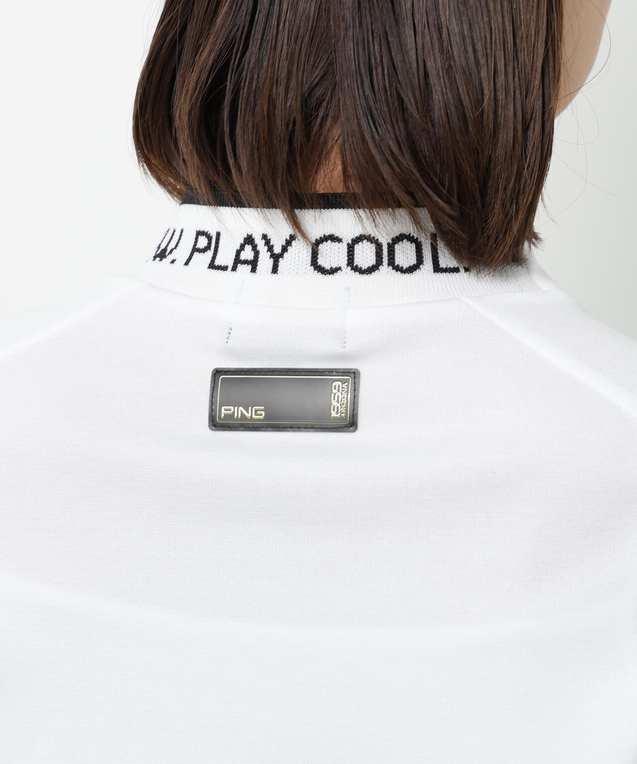 【PING APPAREL】冷感ポンチハイネックシャツ <GOLD> (LADIES)