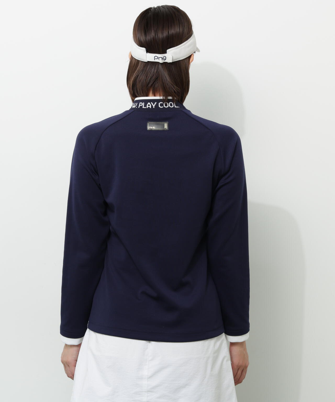 【PING APPAREL】冷感ポンチハイネックシャツ <GOLD> (LADIES)