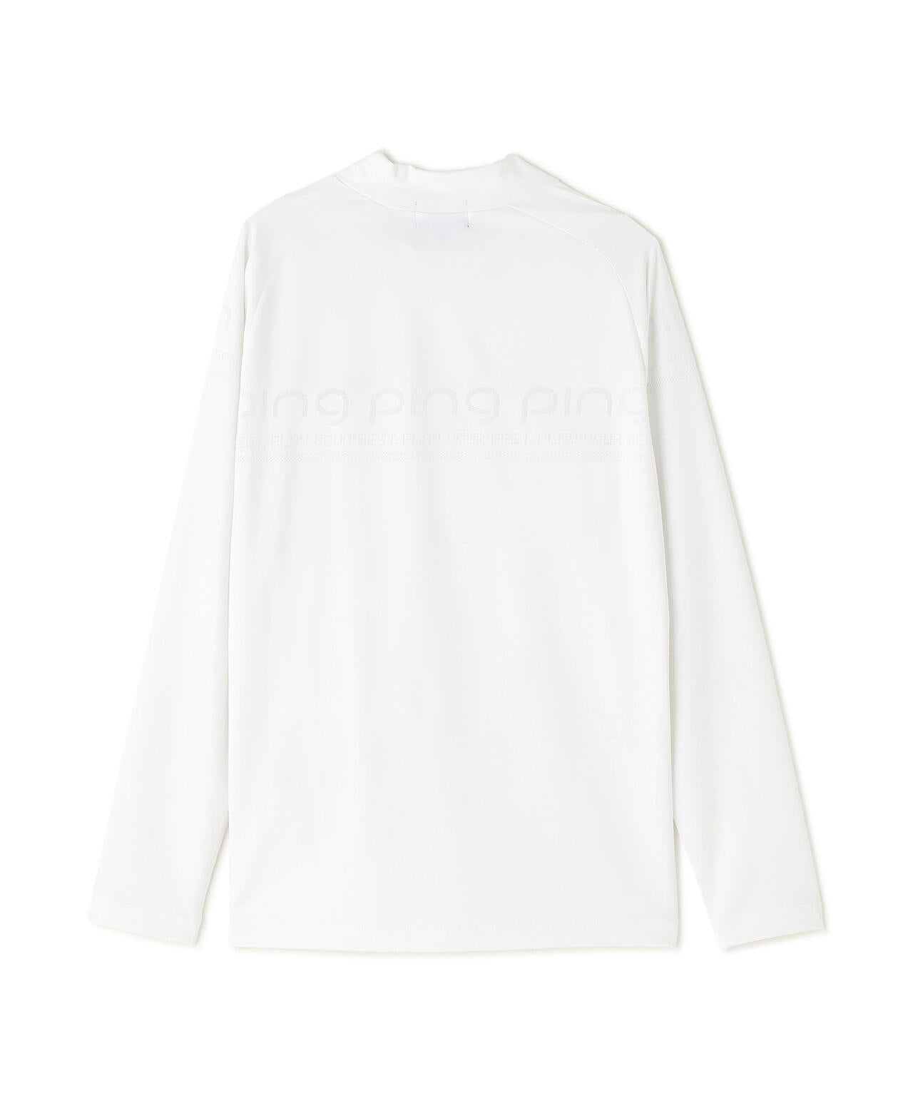 【PING APPAREL】ロゴジャカード長袖ハイネックシャツ <PERFORMANCE> (LADIES)