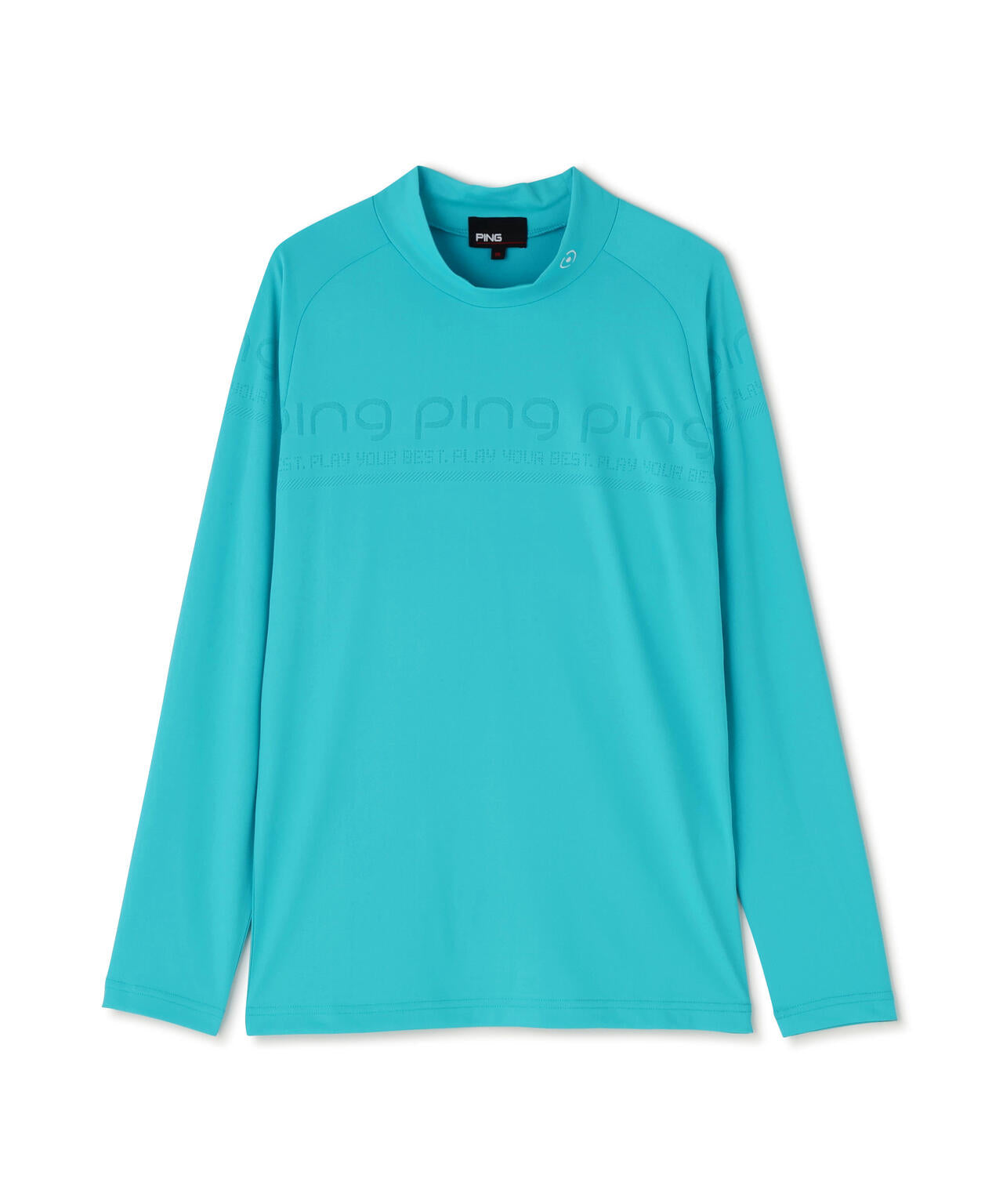 【PING APPAREL】ロゴジャカード長袖ハイネックシャツ <PERFORMANCE> (LADIES)