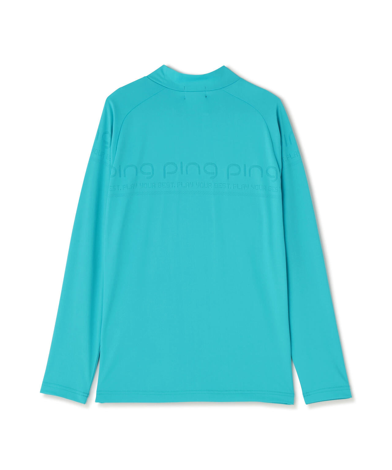 【PING APPAREL】ロゴジャカード長袖ハイネックシャツ <PERFORMANCE> (LADIES)