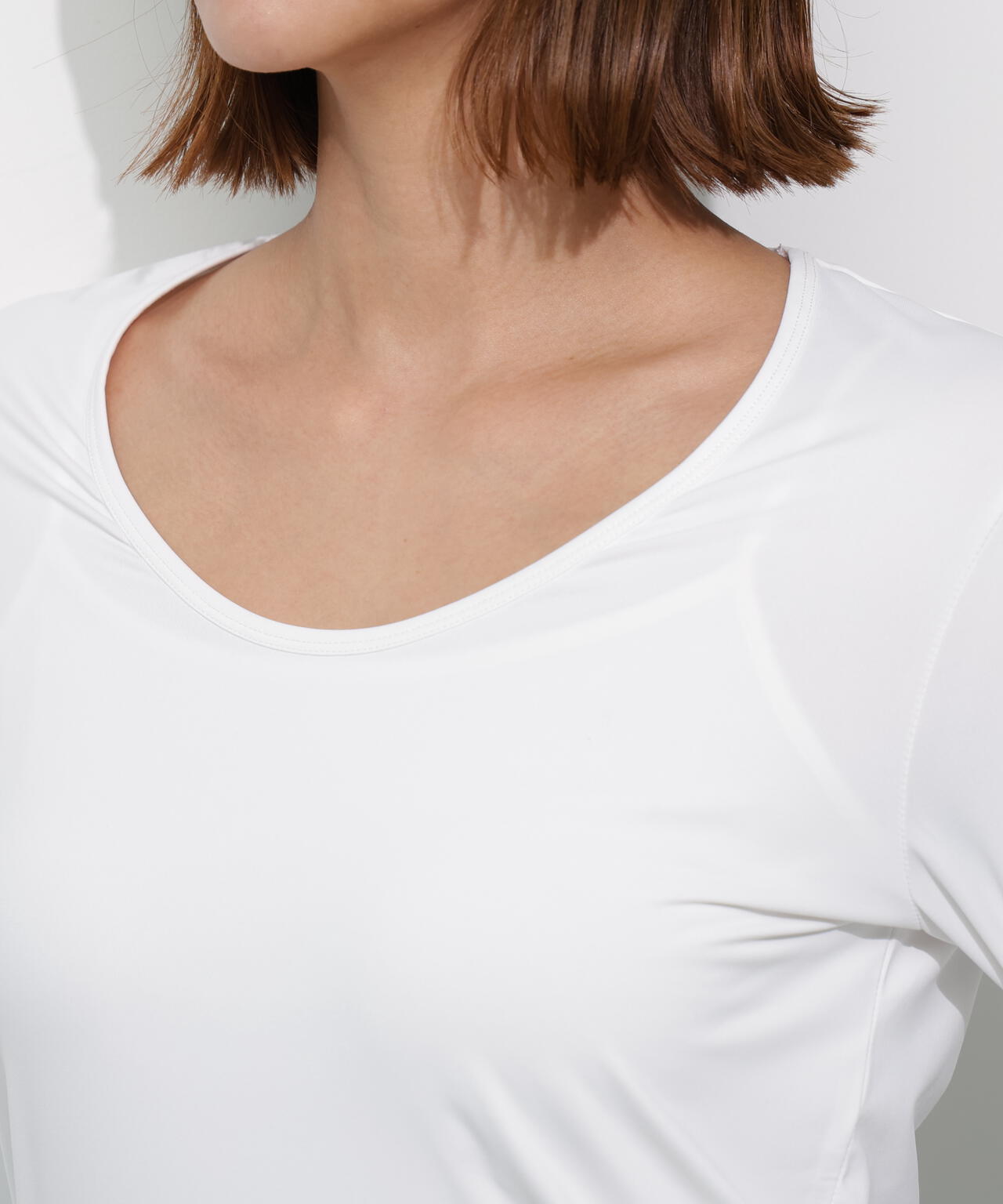【PING APPAREL】UVカットUネック長袖インナーシャツ <GOLD> (LADIES)