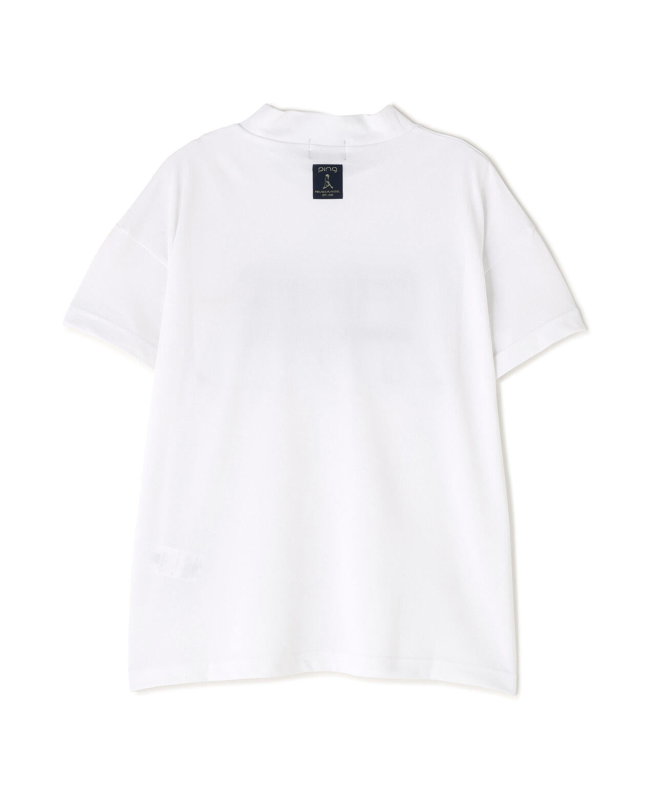 【PING APPAREL】アップリケ半袖ハイネックシャツ <NATIVE> (LADIES)