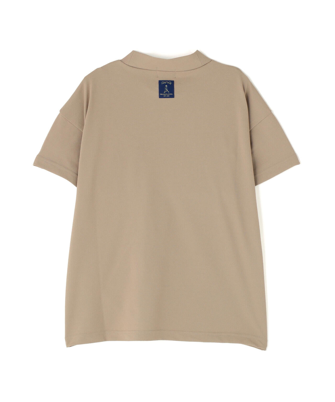 【PING APPAREL】アップリケ半袖ハイネックシャツ <NATIVE> (LADIES)