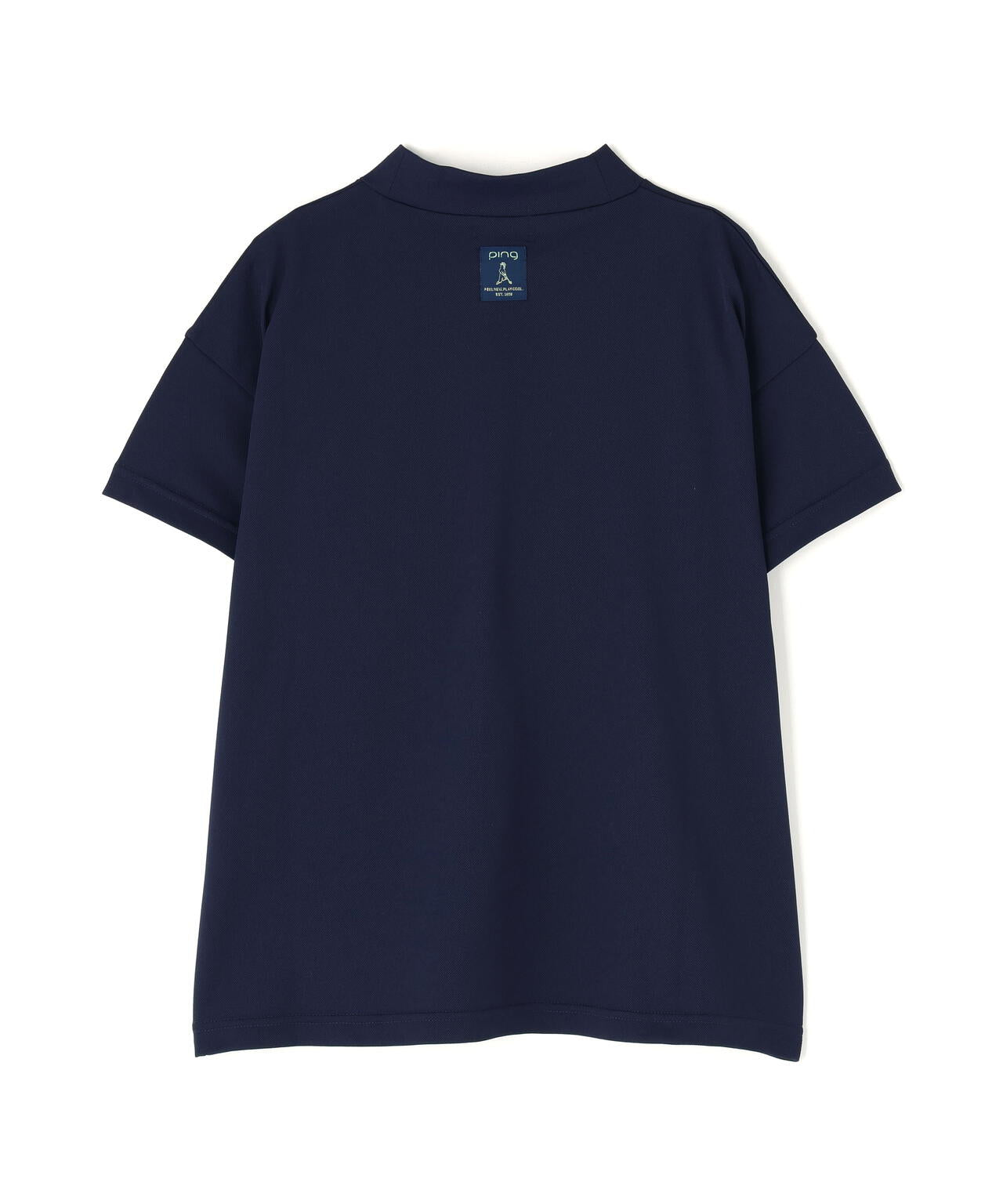 【PING APPAREL】アップリケ半袖ハイネックシャツ <NATIVE> (LADIES)