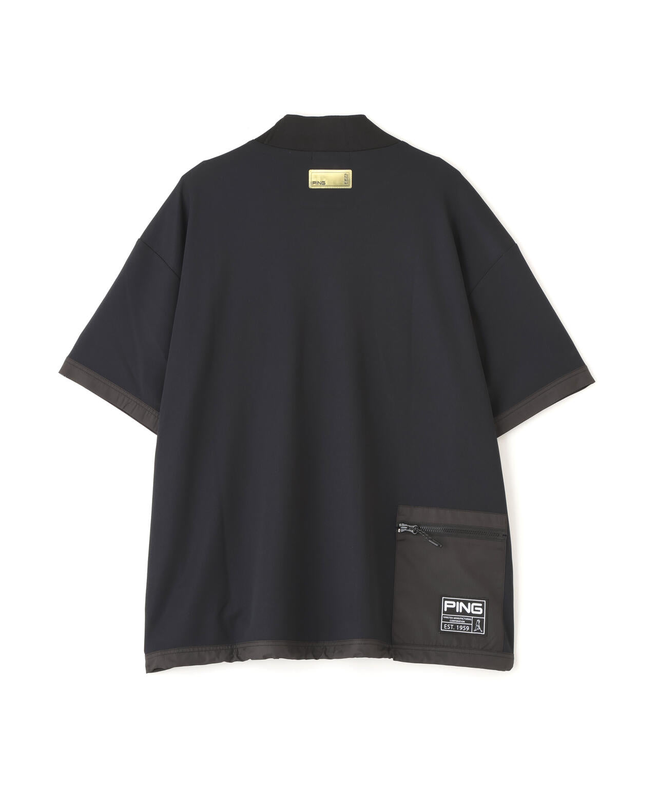 【PING APPAREL】サンベール×クールフローカノコ半袖ハイネックシャツ <GOLD> (LADIES)
