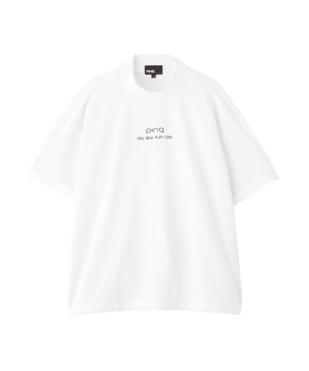 【PING APPAREL】サンベール×クールフローカノコ半袖ハイネックシャツ <GOLD> (LADIES)