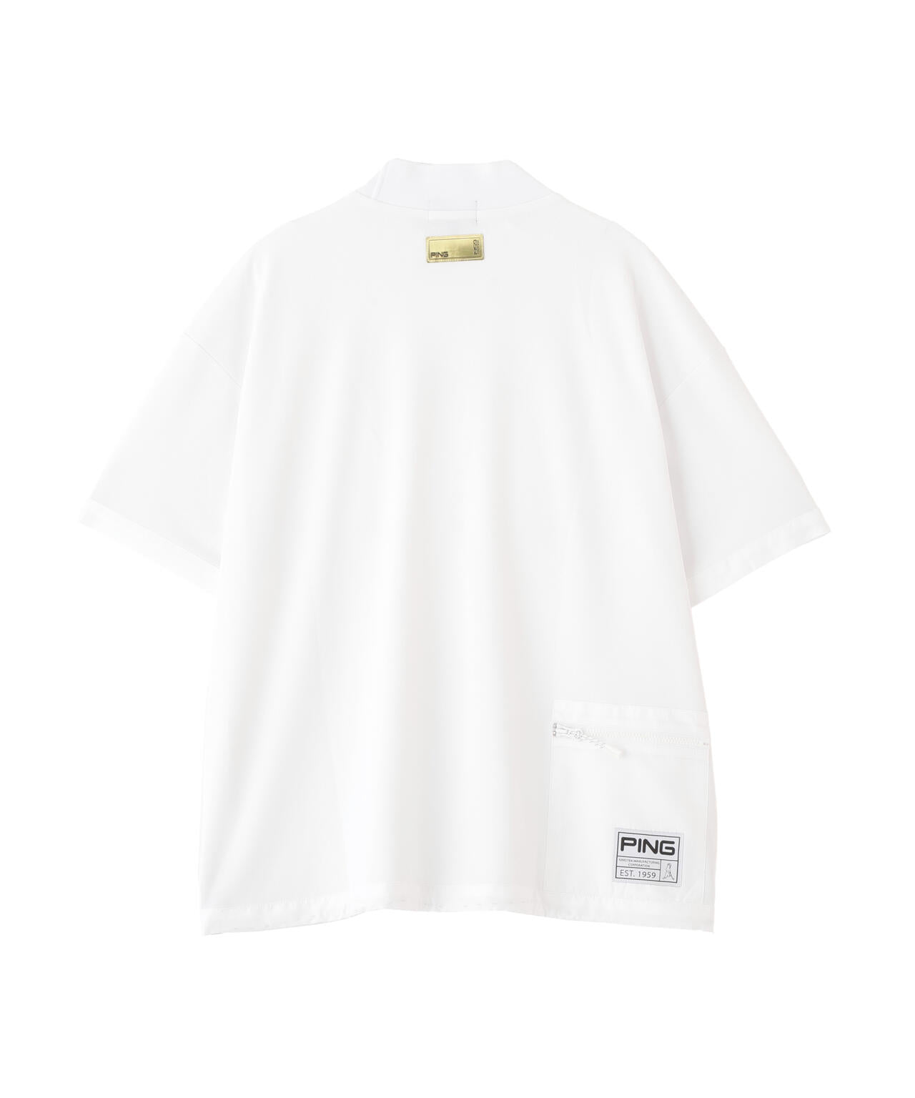 【PING APPAREL】サンベール×クールフローカノコ半袖ハイネックシャツ <GOLD> (LADIES)