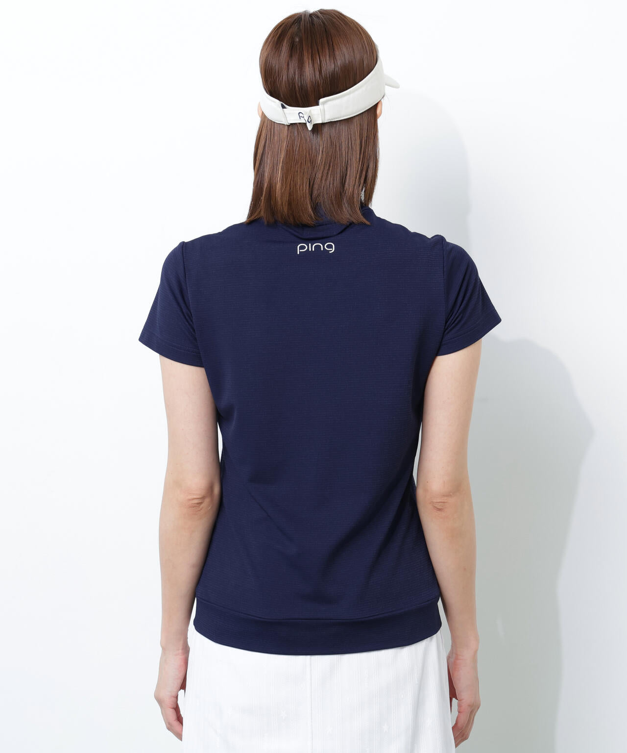 【PING APPAREL】SNAPTEXカノコインレーMr.PINGプリント半袖ハイネックカットソー <NATIVE> (LADIES)