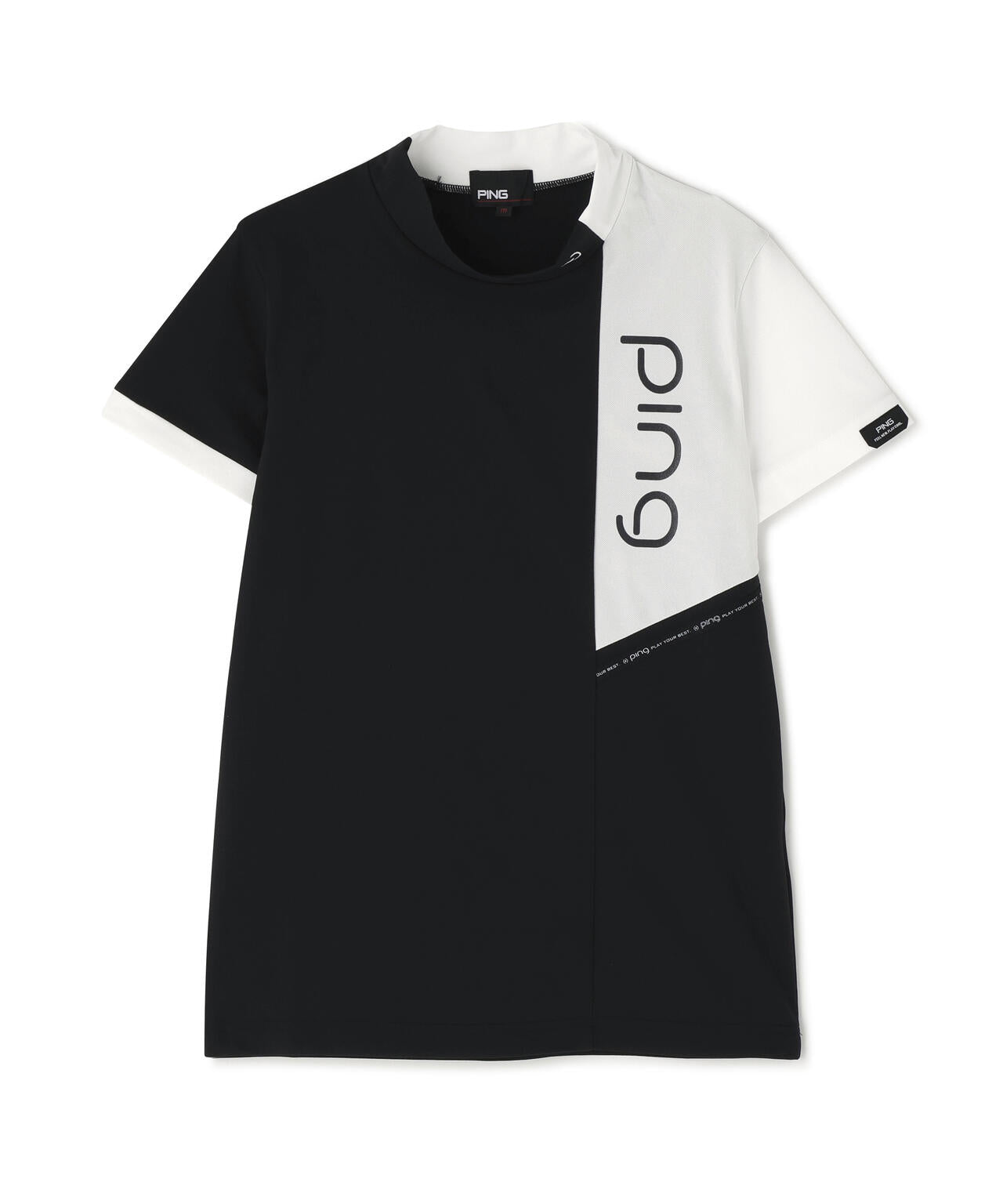 【PING APPAREL】クイックドライバイカラー半袖カノコハイネックカットソー <PERFORMANCE> (LADIES)
