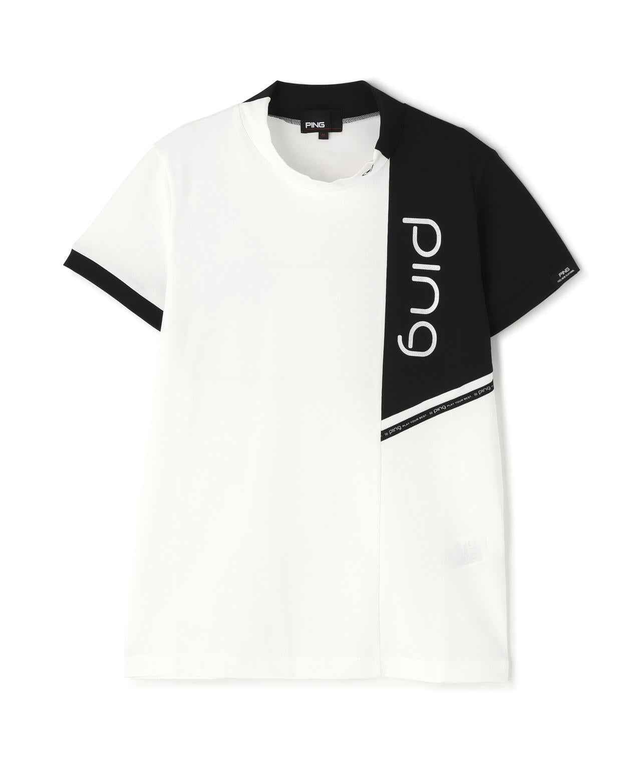 【PING APPAREL】クイックドライバイカラー半袖カノコハイネックカットソー <PERFORMANCE> (LADIES)