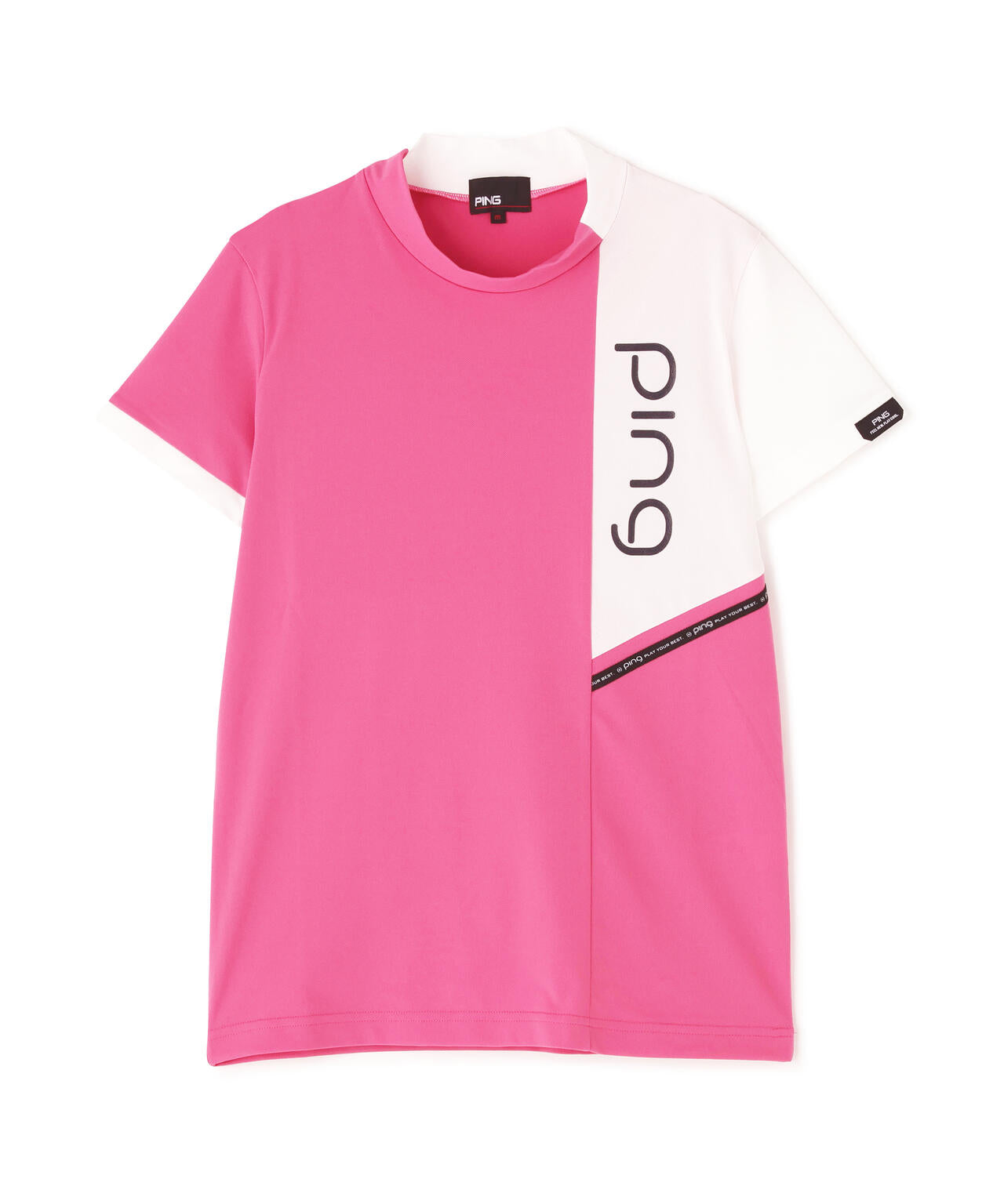 【PING APPAREL】クイックドライバイカラー半袖カノコハイネックカットソー <PERFORMANCE> (LADIES)