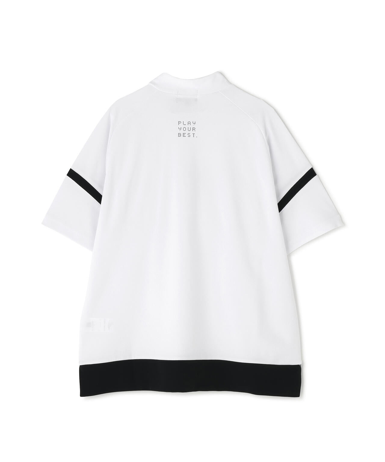 【PING APPAREL】レイブロックエコ配色切替半袖ハイネックシャツ <PERFORMANCE> (LADIES)