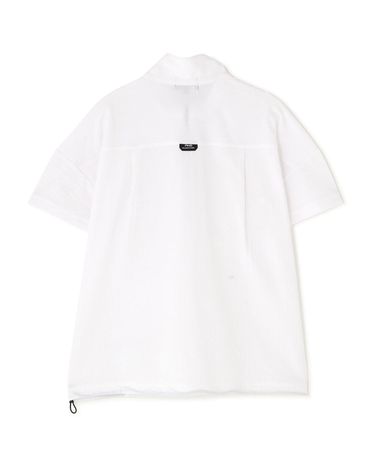 【PING APPAREL】PEサッカー半袖ハーフジップシャツ <PERFORMANCE> (LADIES)