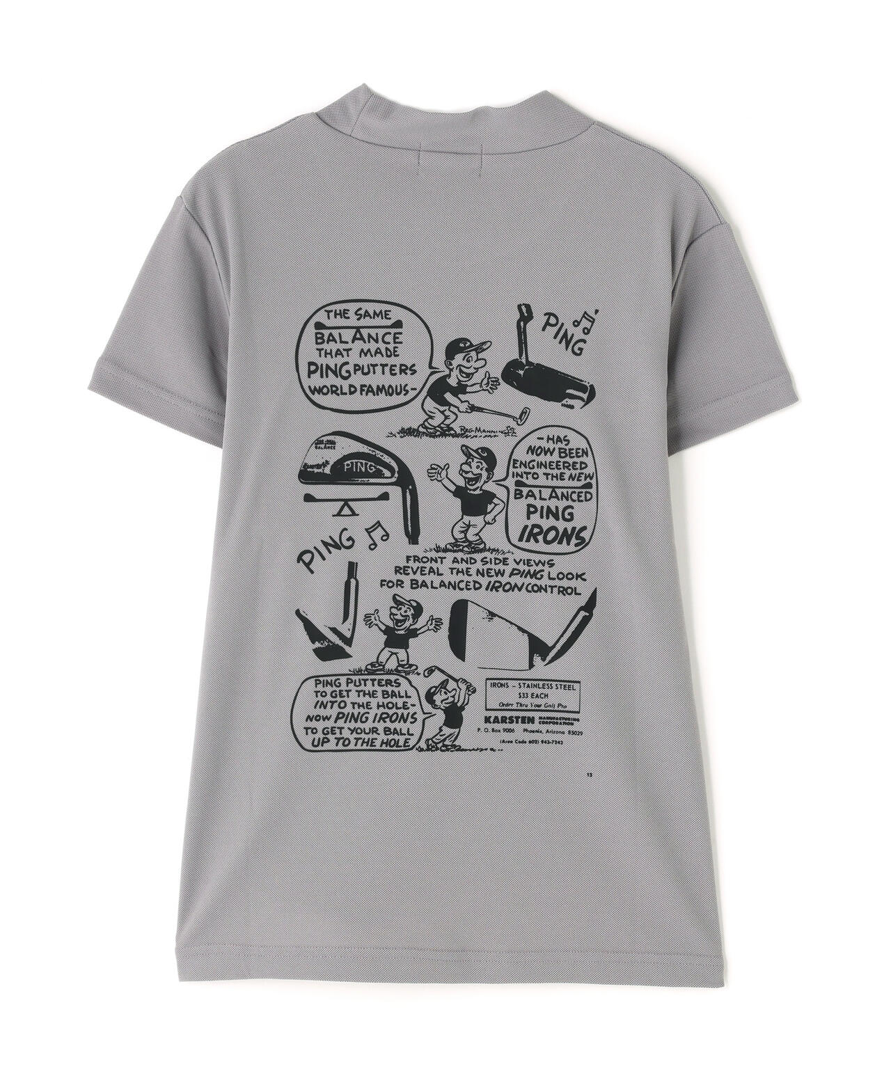 【PING APPAREL】【10カラーシリーズ】PEカノコ半袖ハイネックシャツ <NATIVE> (LADIES)