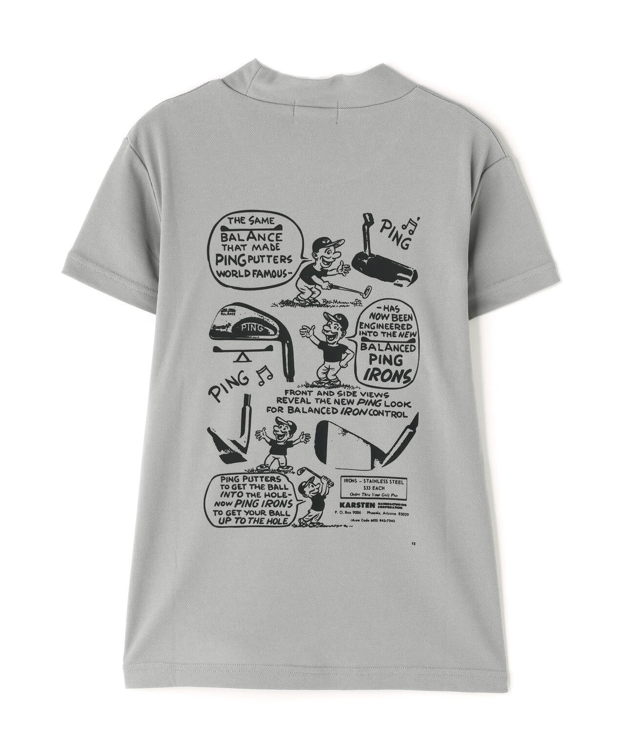 【PING APPAREL】【10カラーシリーズ】PEカノコ半袖ハイネックシャツ <NATIVE> (LADIES)
