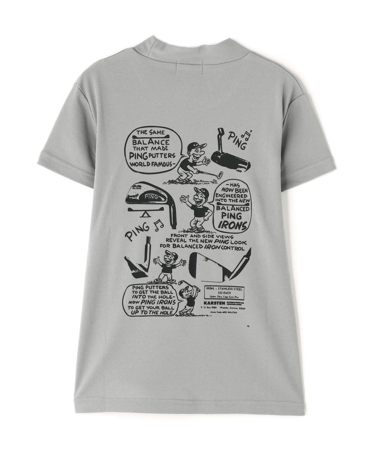 【PING APPAREL】【10カラーシリーズ】PEカノコ半袖ハイネックシャツ <NATIVE> (LADIES)
