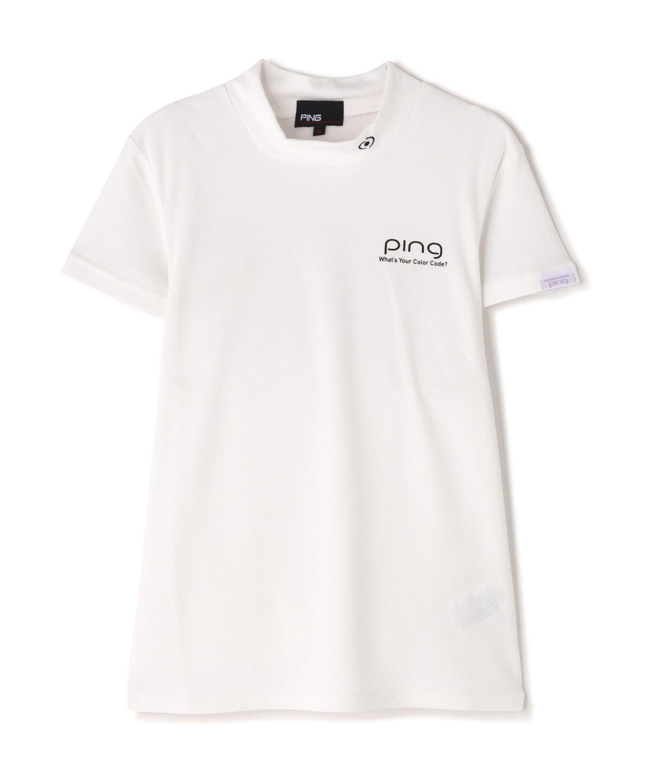 【PING APPAREL】【10カラーシリーズ】PEカノコ半袖ハイネックシャツ <NATIVE> (LADIES)