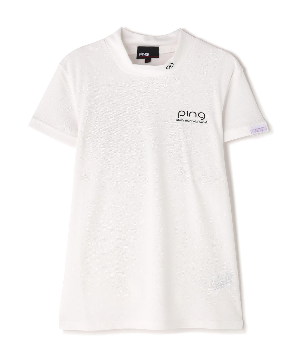 【PING APPAREL】【10カラーシリーズ】PEカノコ半袖ハイネックシャツ <NATIVE> (LADIES)