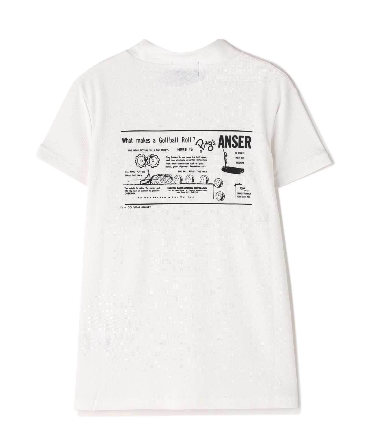 【PING APPAREL】【10カラーシリーズ】PEカノコ半袖ハイネックシャツ <NATIVE> (LADIES)
