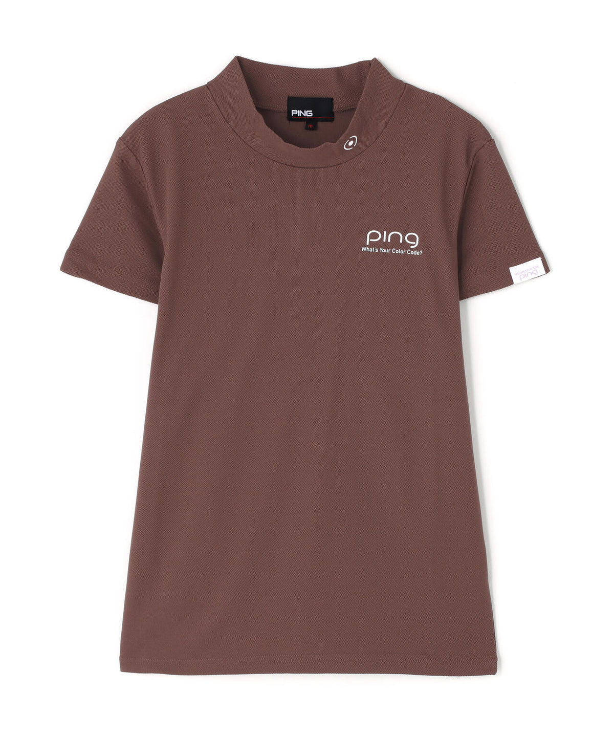 【PING APPAREL】【10カラーシリーズ】PEカノコ半袖ハイネックシャツ <NATIVE> (LADIES)