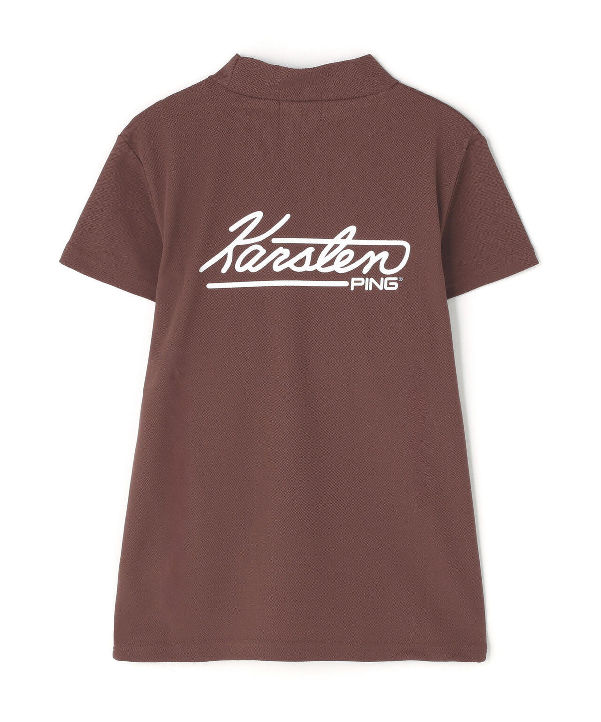 【PING APPAREL】【10カラーシリーズ】PEカノコ半袖ハイネックシャツ <NATIVE> (LADIES)