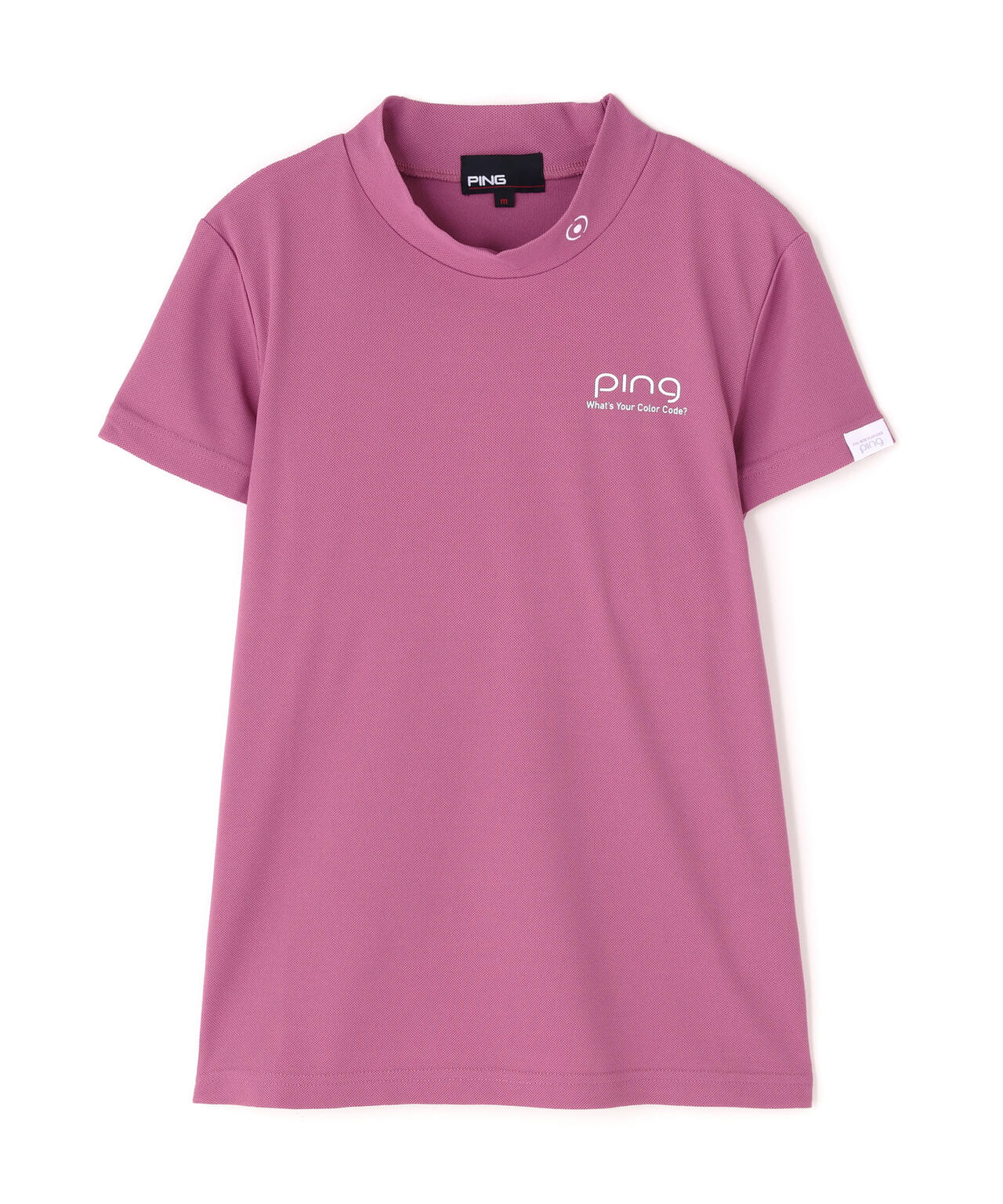 【PING APPAREL】【10カラーシリーズ】PEカノコ半袖ハイネックシャツ <NATIVE> (LADIES)