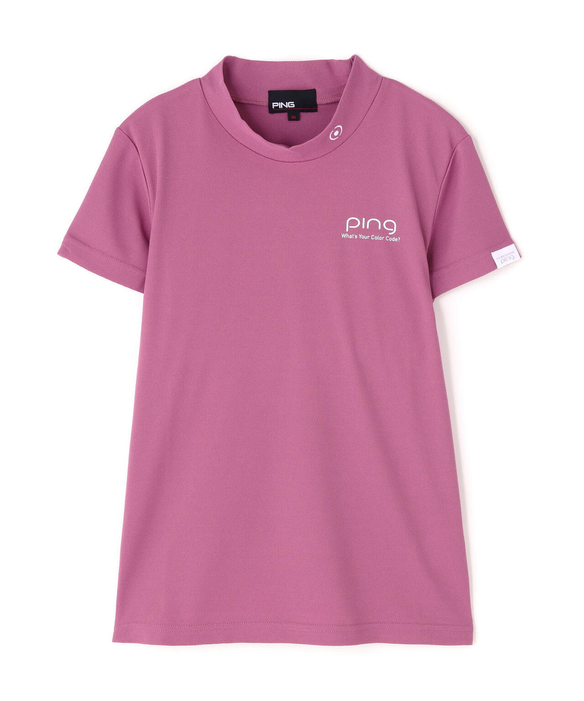 【PING APPAREL】【10カラーシリーズ】PEカノコ半袖ハイネックシャツ <NATIVE> (LADIES)