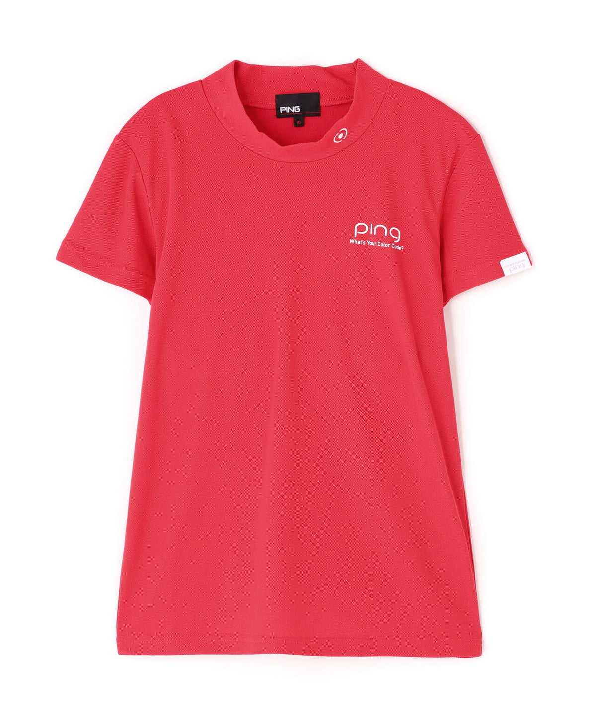【PING APPAREL】【10カラーシリーズ】PEカノコ半袖ハイネックシャツ <NATIVE> (LADIES)