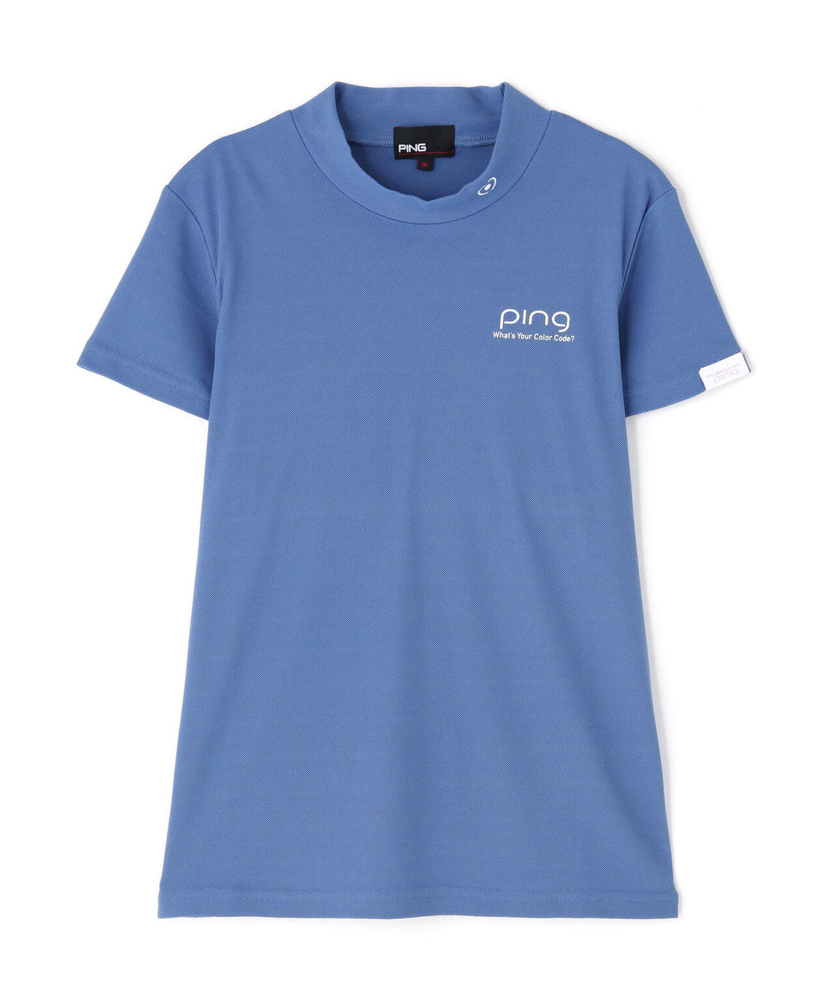 【PING APPAREL】【10カラーシリーズ】PEカノコ半袖ハイネックシャツ <NATIVE> (LADIES)