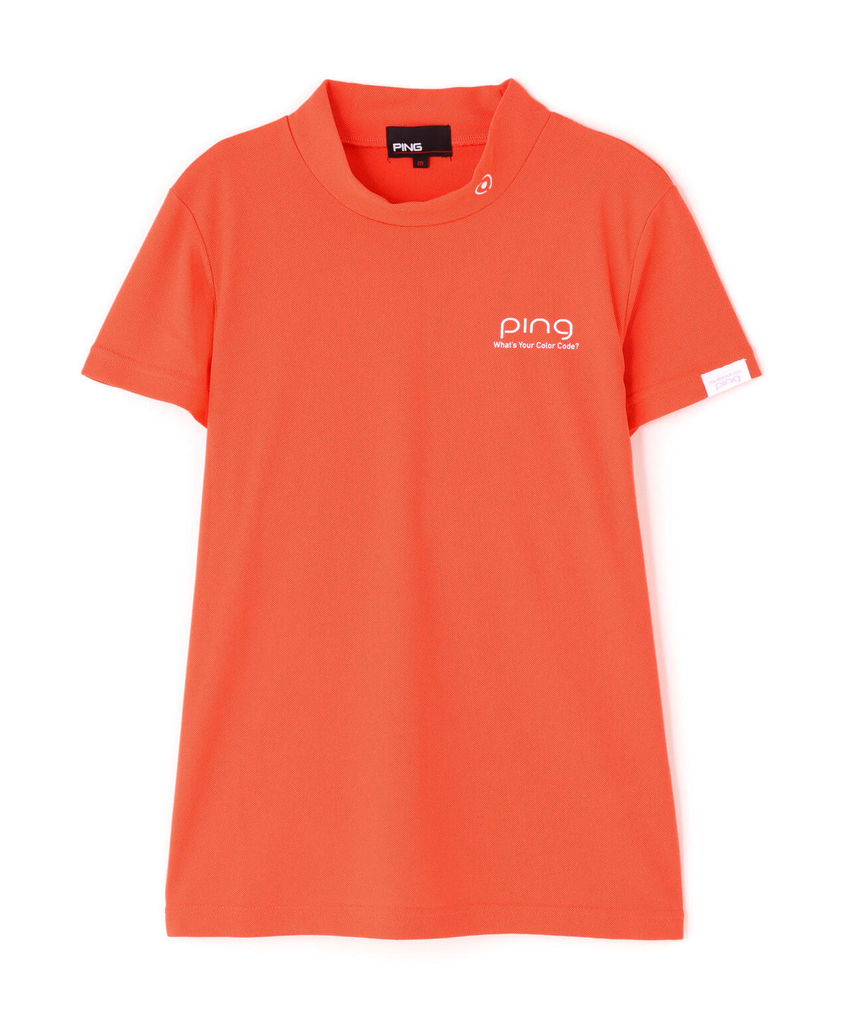 【PING APPAREL】【10カラーシリーズ】PEカノコ半袖ハイネックシャツ <NATIVE> (LADIES)