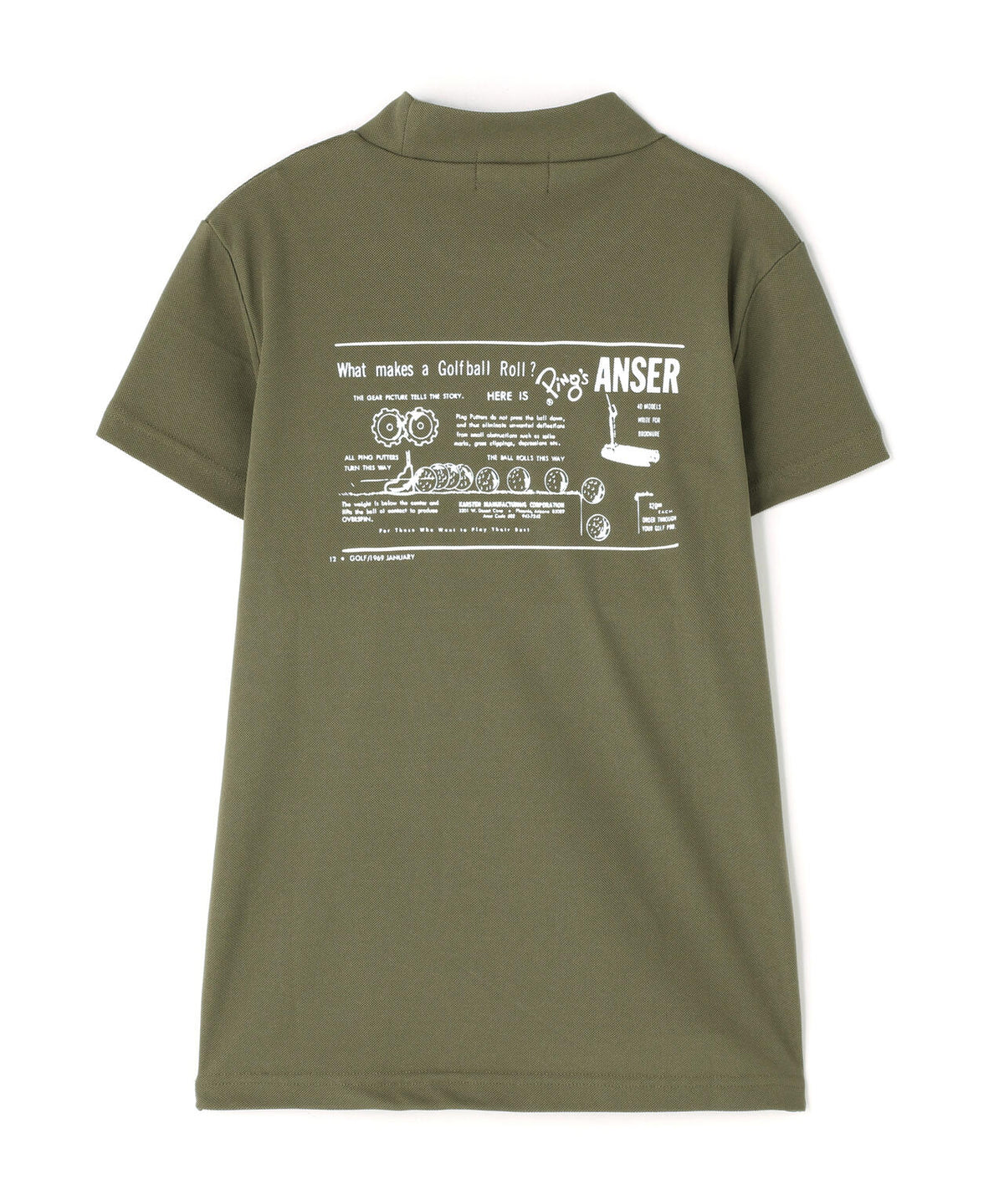 【PING APPAREL】【10カラーシリーズ】PEカノコ半袖ハイネックシャツ <NATIVE> (LADIES)