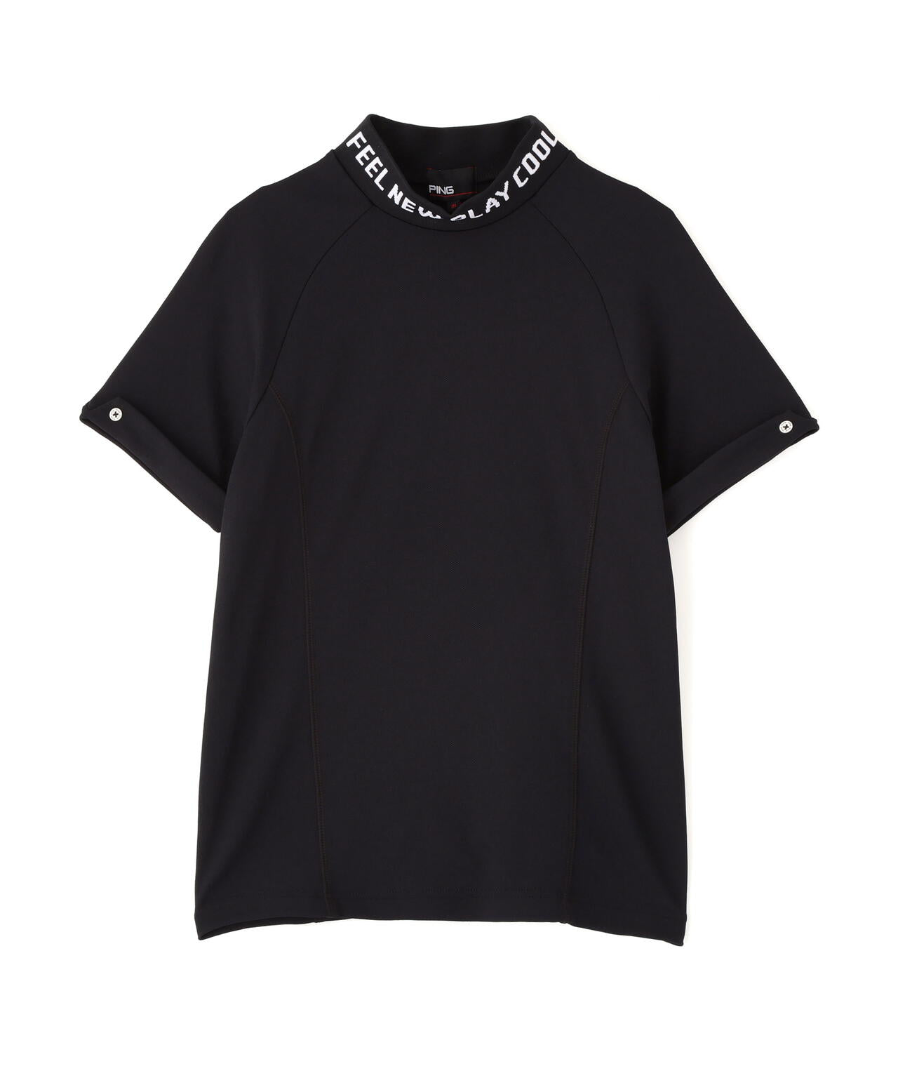 【PING APPAREL】【UVカット・接触冷感】スーパーシェルター06半袖ハイネックシャツ <GOLD> (LADIES)