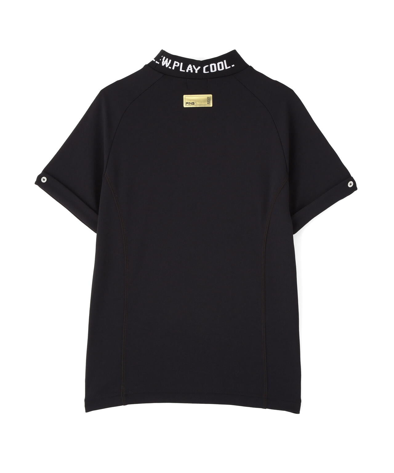 【PING APPAREL】【UVカット・接触冷感】スーパーシェルター06半袖ハイネックシャツ <GOLD> (LADIES)