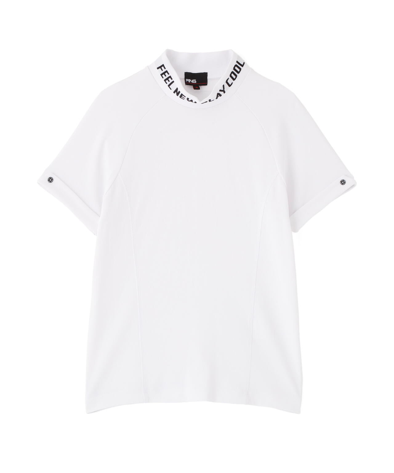 【PING APPAREL】【UVカット・接触冷感】スーパーシェルター06半袖ハイネックシャツ <GOLD> (LADIES)