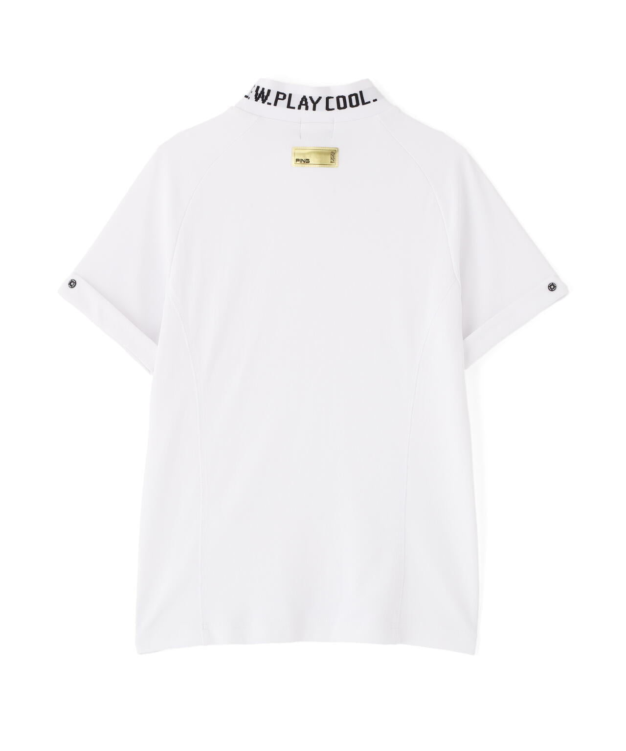 【PING APPAREL】【UVカット・接触冷感】スーパーシェルター06半袖ハイネックシャツ <GOLD> (LADIES)