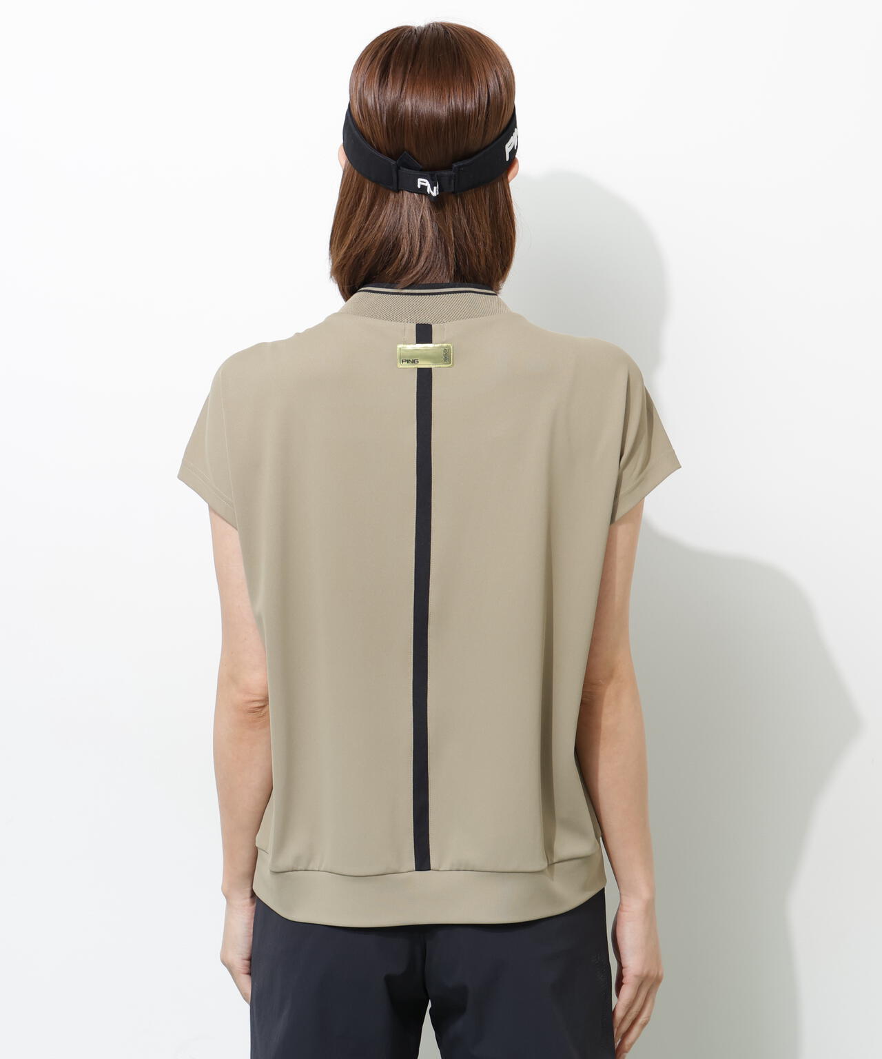 【PING APPAREL】テラカノコ半袖ハイネックシャツ <GOLD> (LADIES)