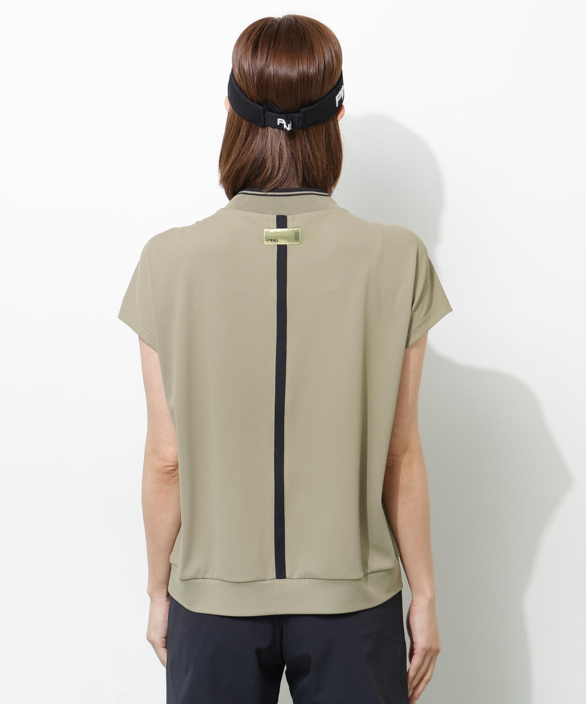 【PING APPAREL】テラカノコ半袖ハイネックシャツ <GOLD> (LADIES)