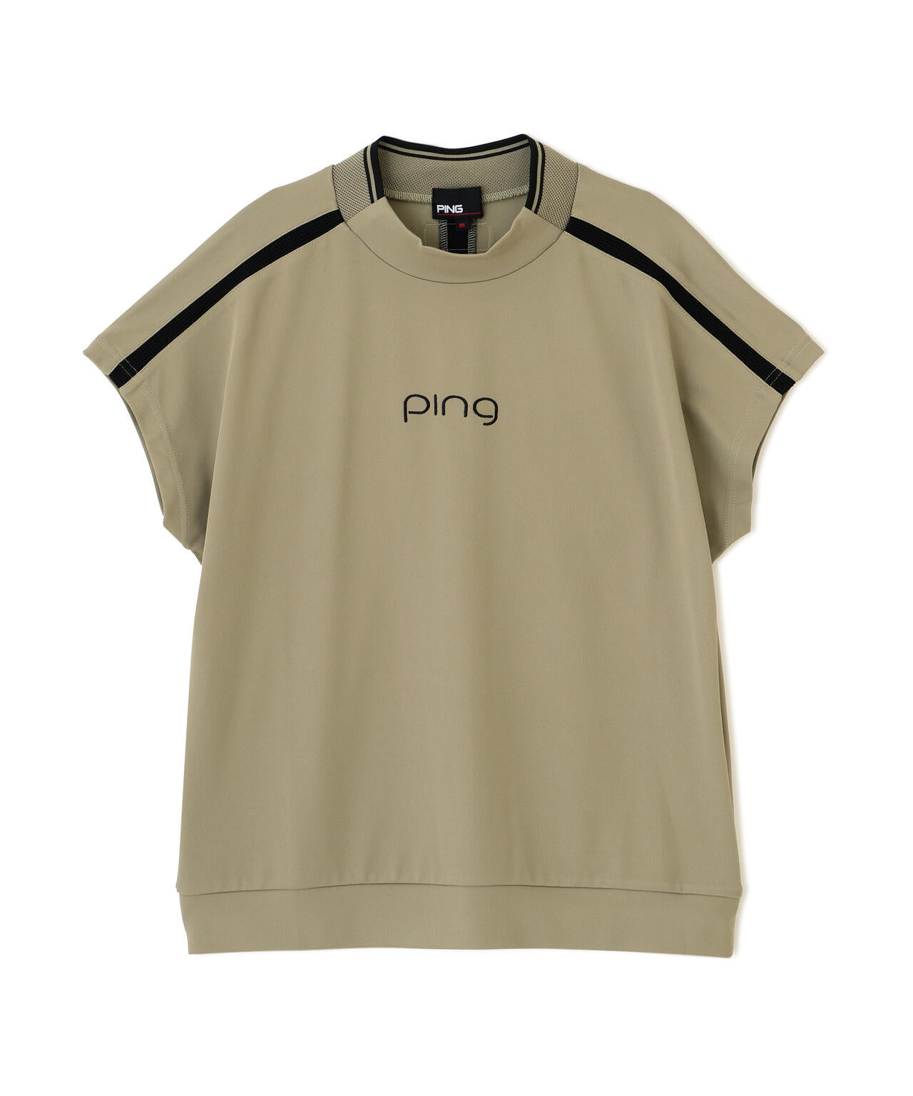 【PING APPAREL】テラカノコ半袖ハイネックシャツ <GOLD> (LADIES)
