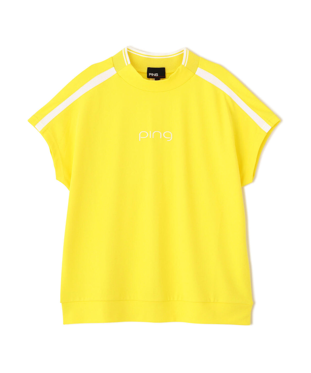 【PING APPAREL】テラカノコ半袖ハイネックシャツ <GOLD> (LADIES)