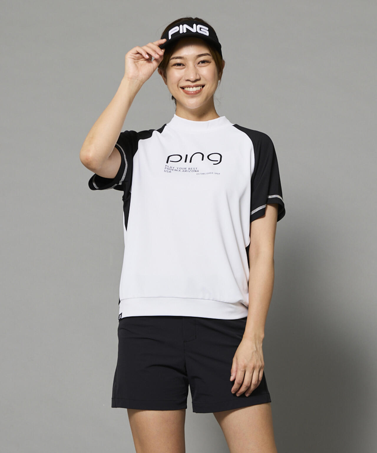 【PING APPAREL】テラカノコ半袖ハイネックシャツ <PERFORMANCE> (LADIES)