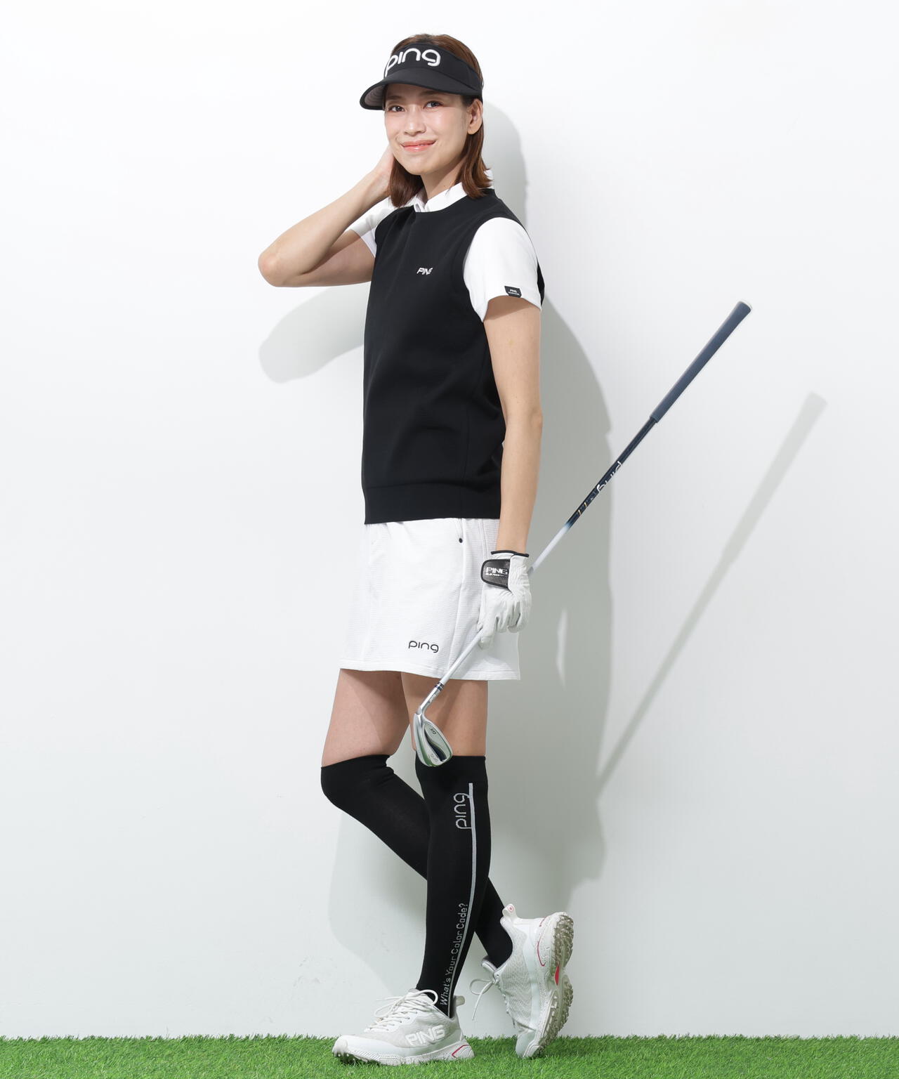 【PING APPAREL】ニットベスト <GOLD> (LADIES)