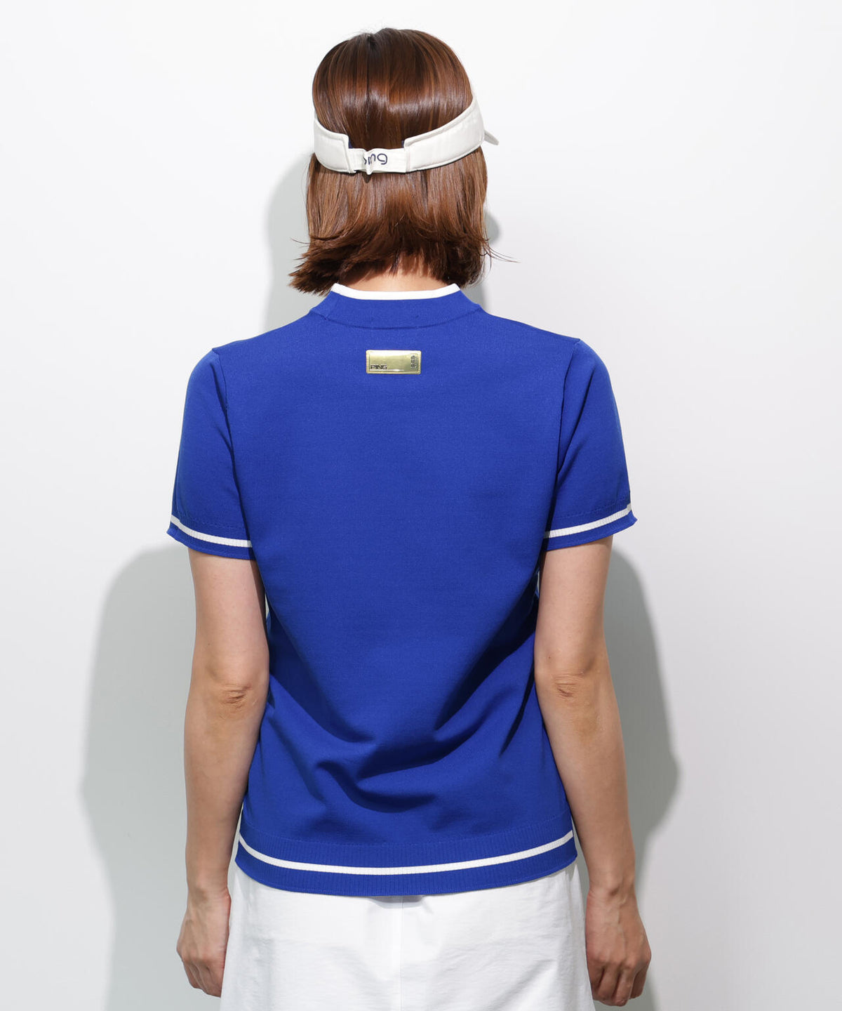【PING APPAREL】Mr.PINGジャカード半袖ハイネックニット <GOLD> (LADIES)