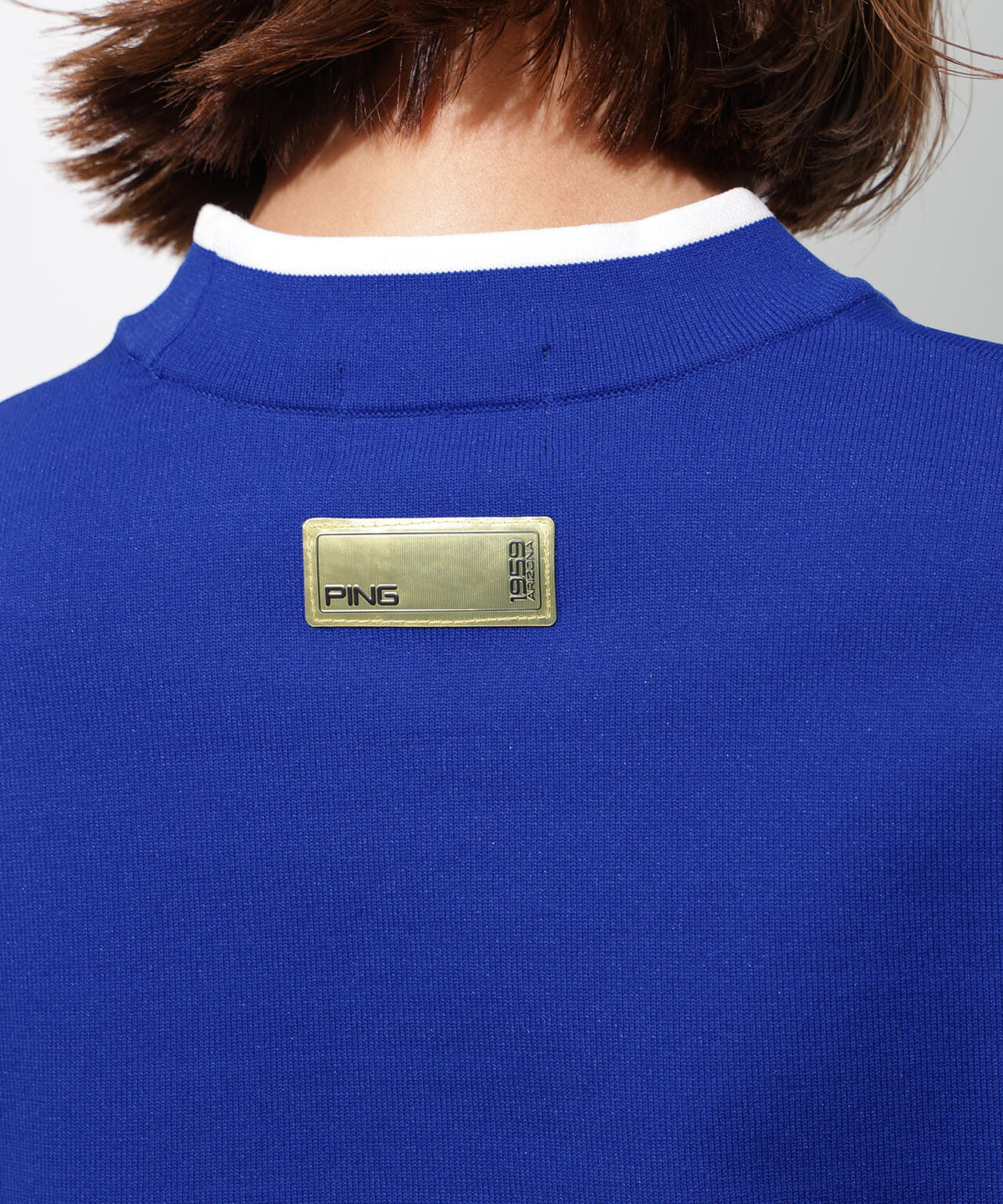 【PING APPAREL】Mr.PINGジャカード半袖ハイネックニット <GOLD> (LADIES)