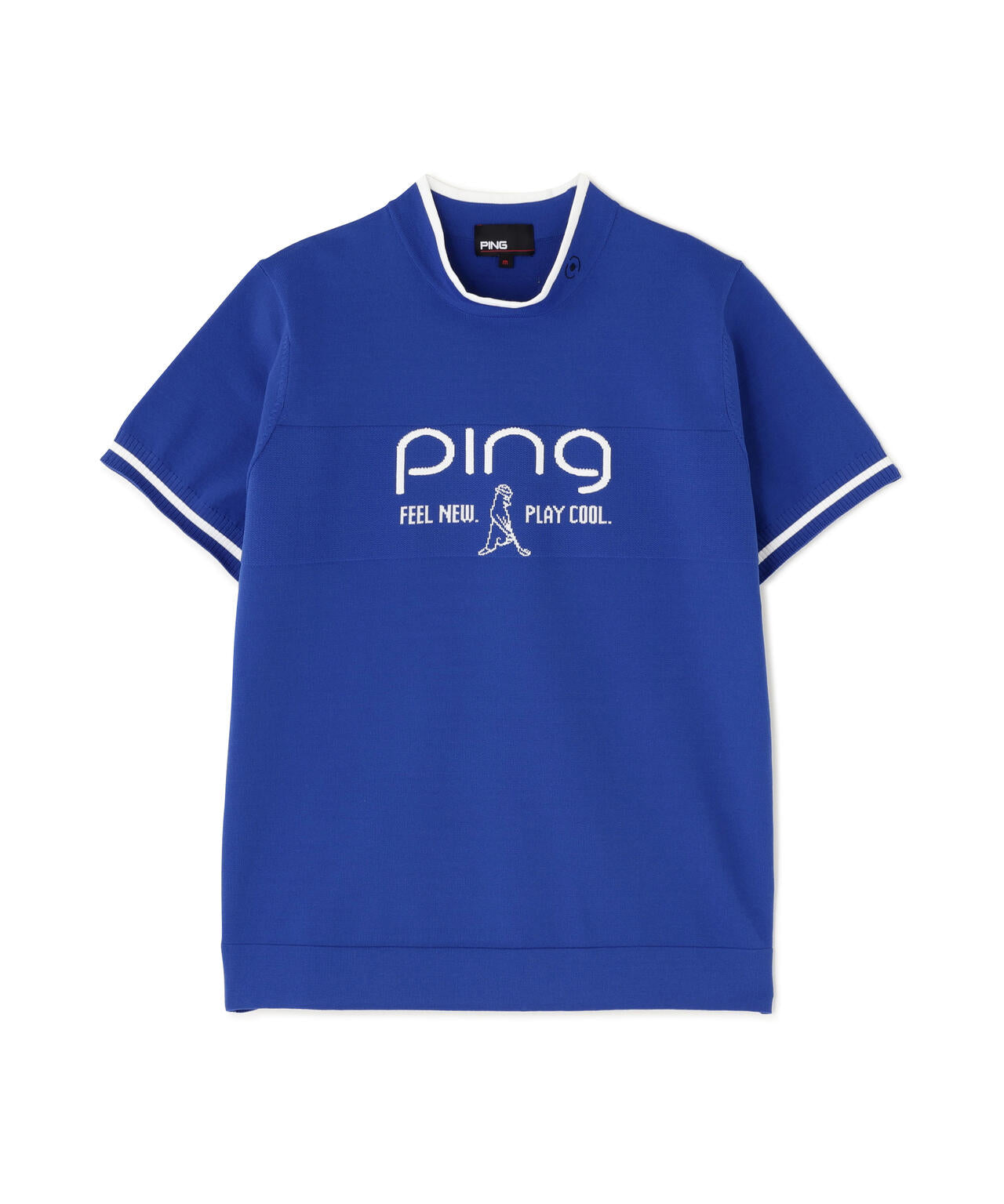 【PING APPAREL】Mr.PINGジャカード半袖ハイネックニット <GOLD> (LADIES)