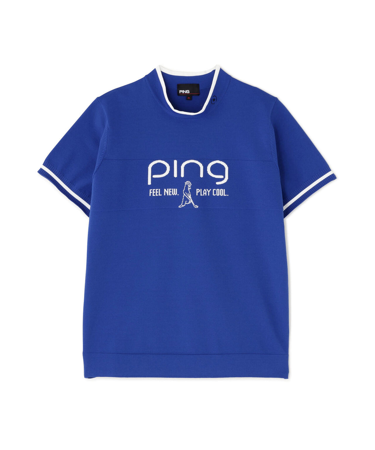 【PING APPAREL】Mr.PINGジャカード半袖ハイネックニット <GOLD> (LADIES)