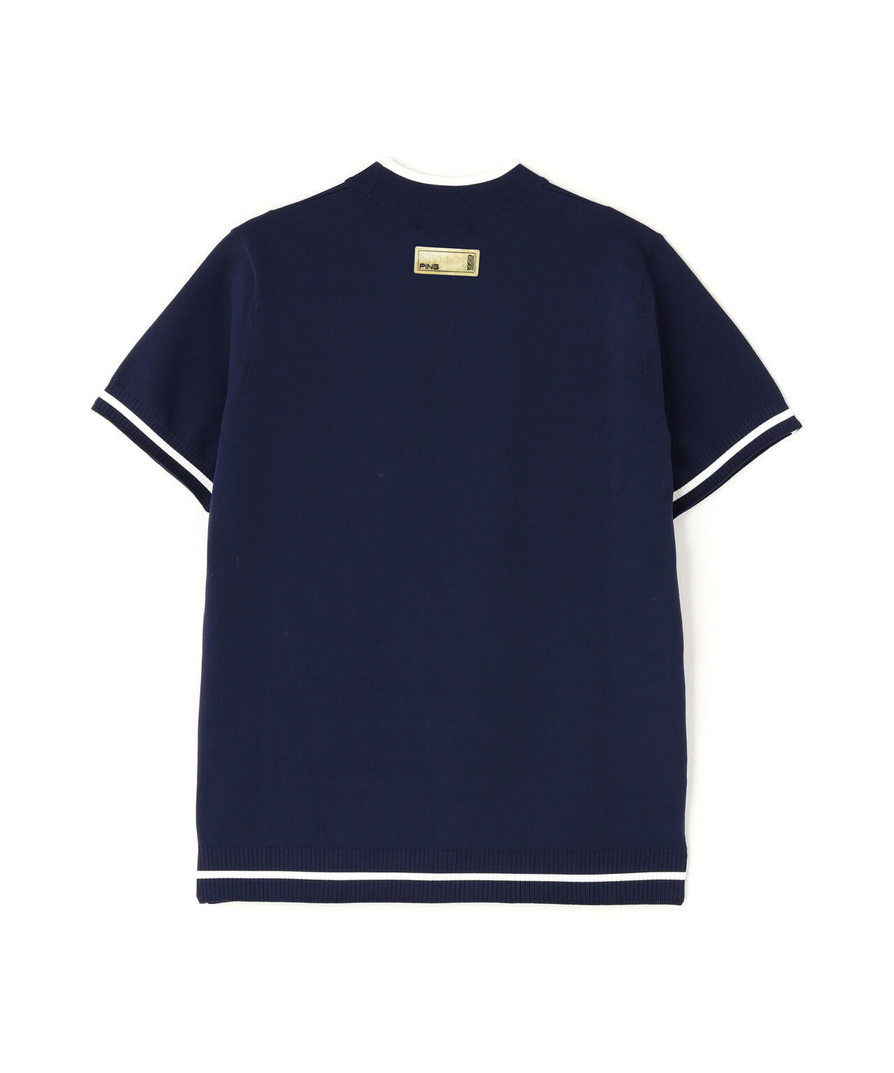 【PING APPAREL】Mr.PINGジャカード半袖ハイネックニット <GOLD> (LADIES)