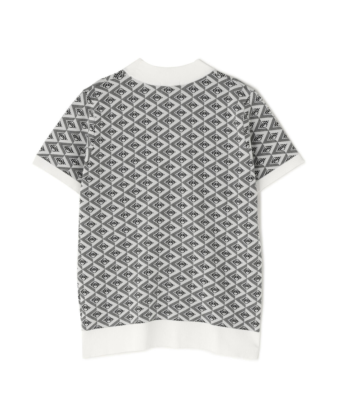 【PING APPAREL】AZモノグラムジャカード半袖ハイネックネックニット <PERFORMANCE> (LADIES)