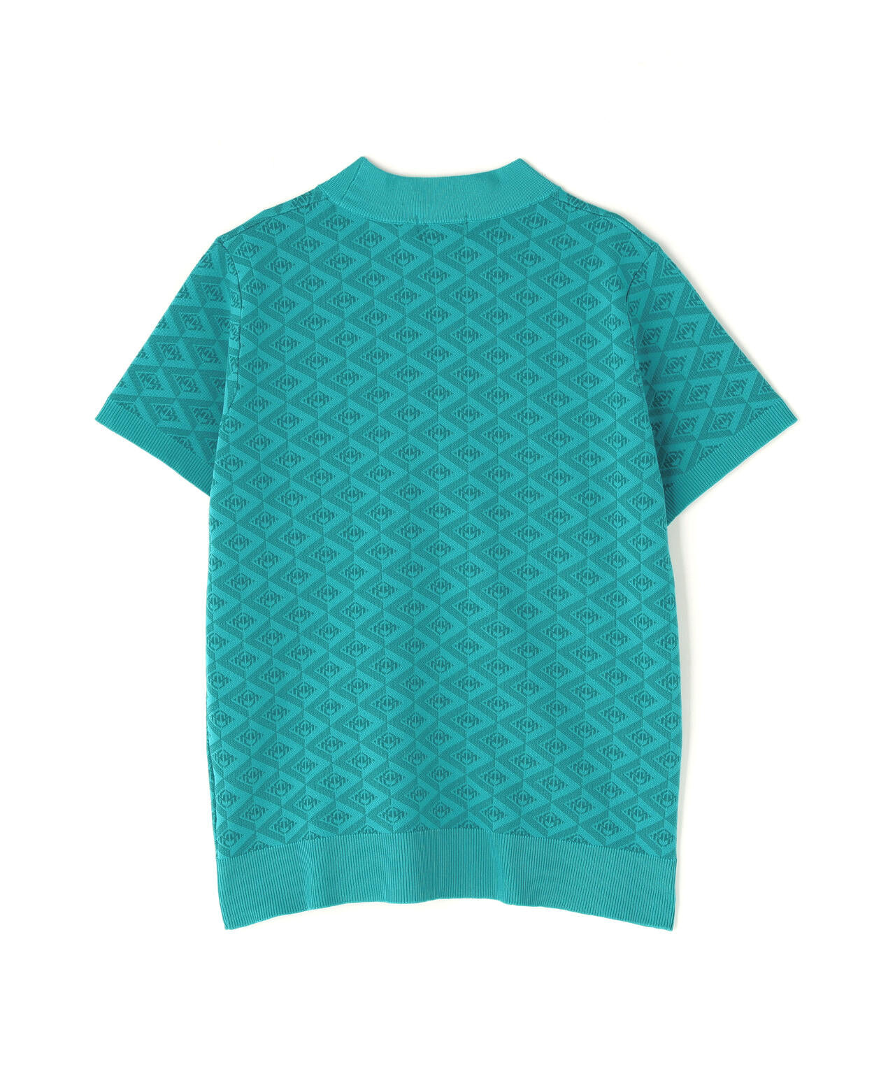 【PING APPAREL】AZモノグラムジャカード半袖ハイネックネックニット <PERFORMANCE> (LADIES)