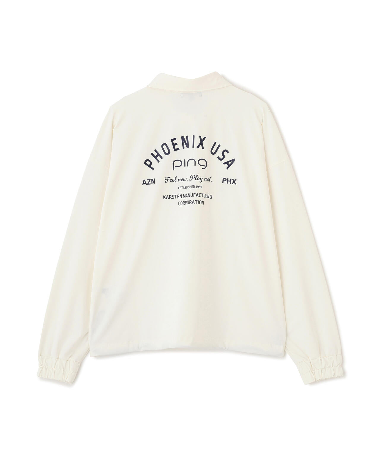 【PING APPAREL】ストレッチ布帛オーバーシャツ (LADIES)